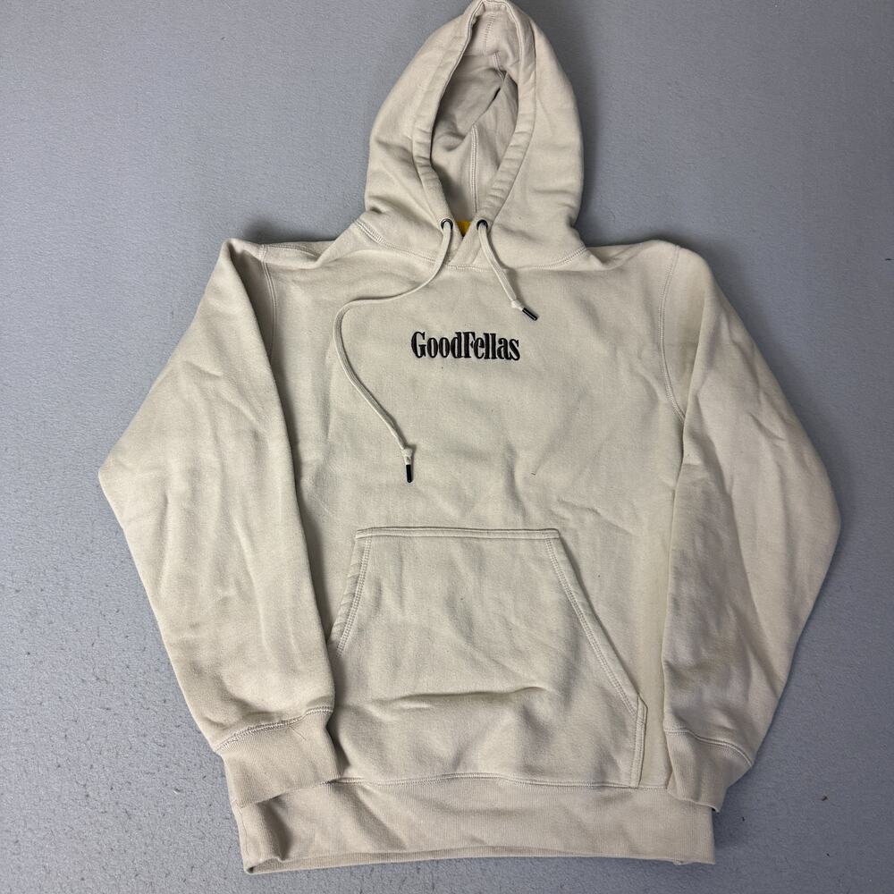 GoodFellas x Shoe Palace Hoodie Mens Medium Cream Movie Graphic Pullover